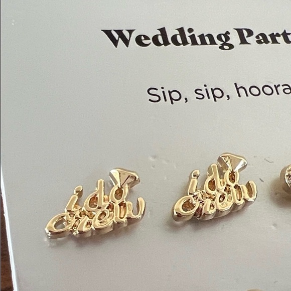 BaubleBar Gold Wedding Party Earrings-2 pairs - Picture 7 of 10